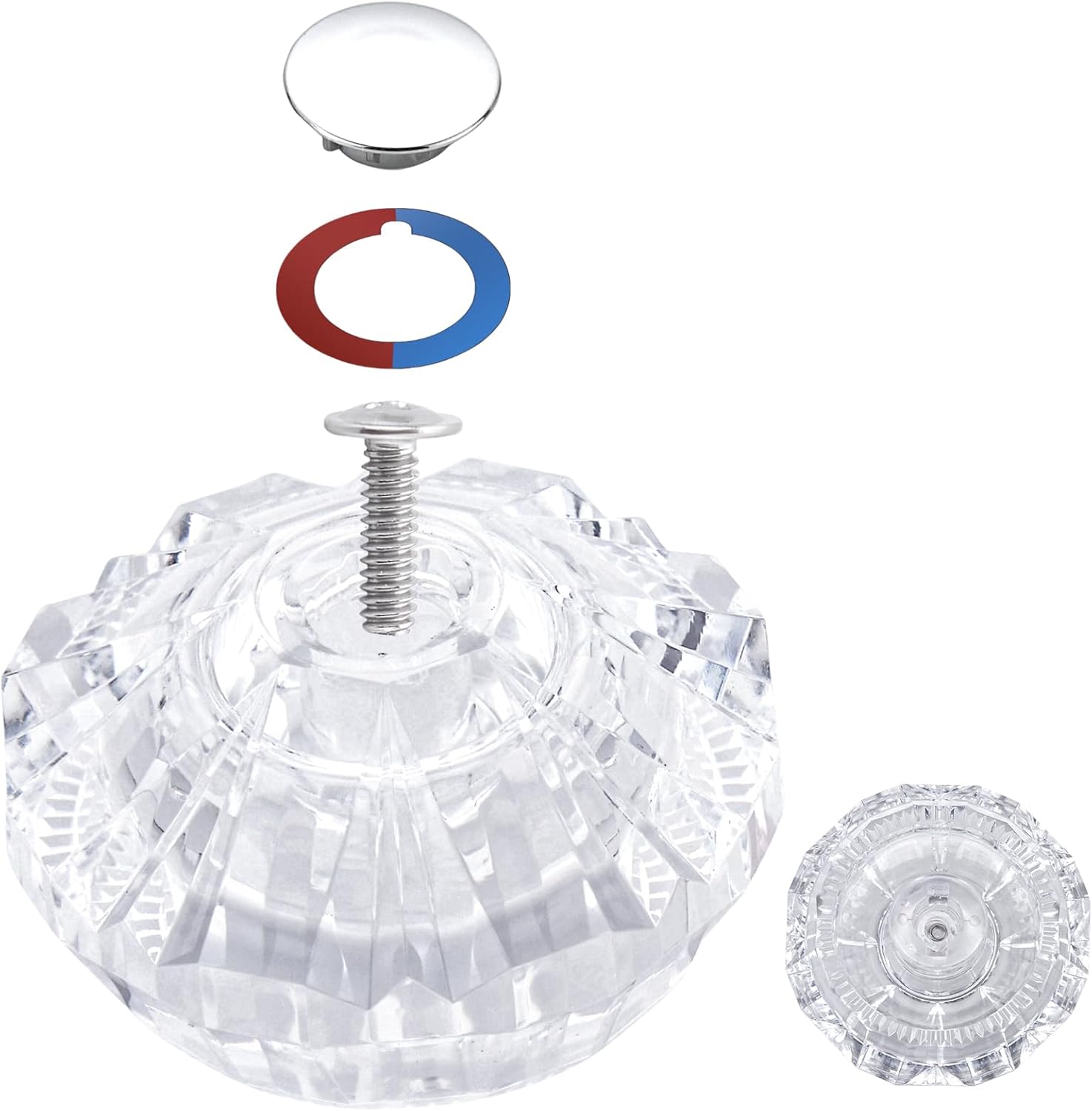 Shower Faucet Handle Replacement for 940-240 and 940-950A, Shower Handle Compatible with Price Pfister Avante Kitchen, Bath, Tub and Shower Faucets, Single Shower Knob Replacement, Acrylic