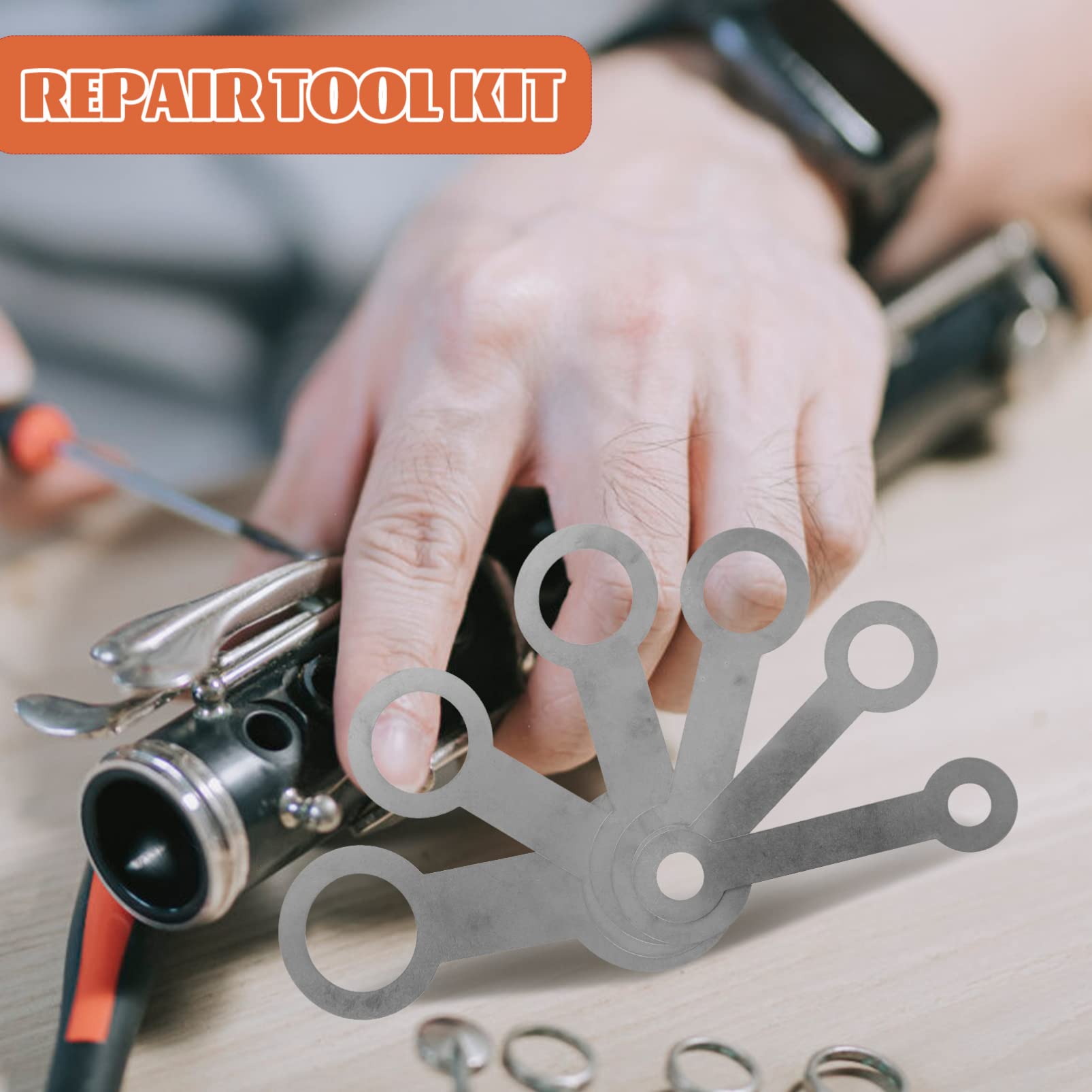 Kit di Riparazione per Strumenti Fiato di Strumenti di Manutenzione per Sassofono e Clarinetto Accessori