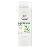 Dove Deodorant Stick Cucumber & Green Tea for 72 Hour Odor Protection Aluminum Free 2.4 oz