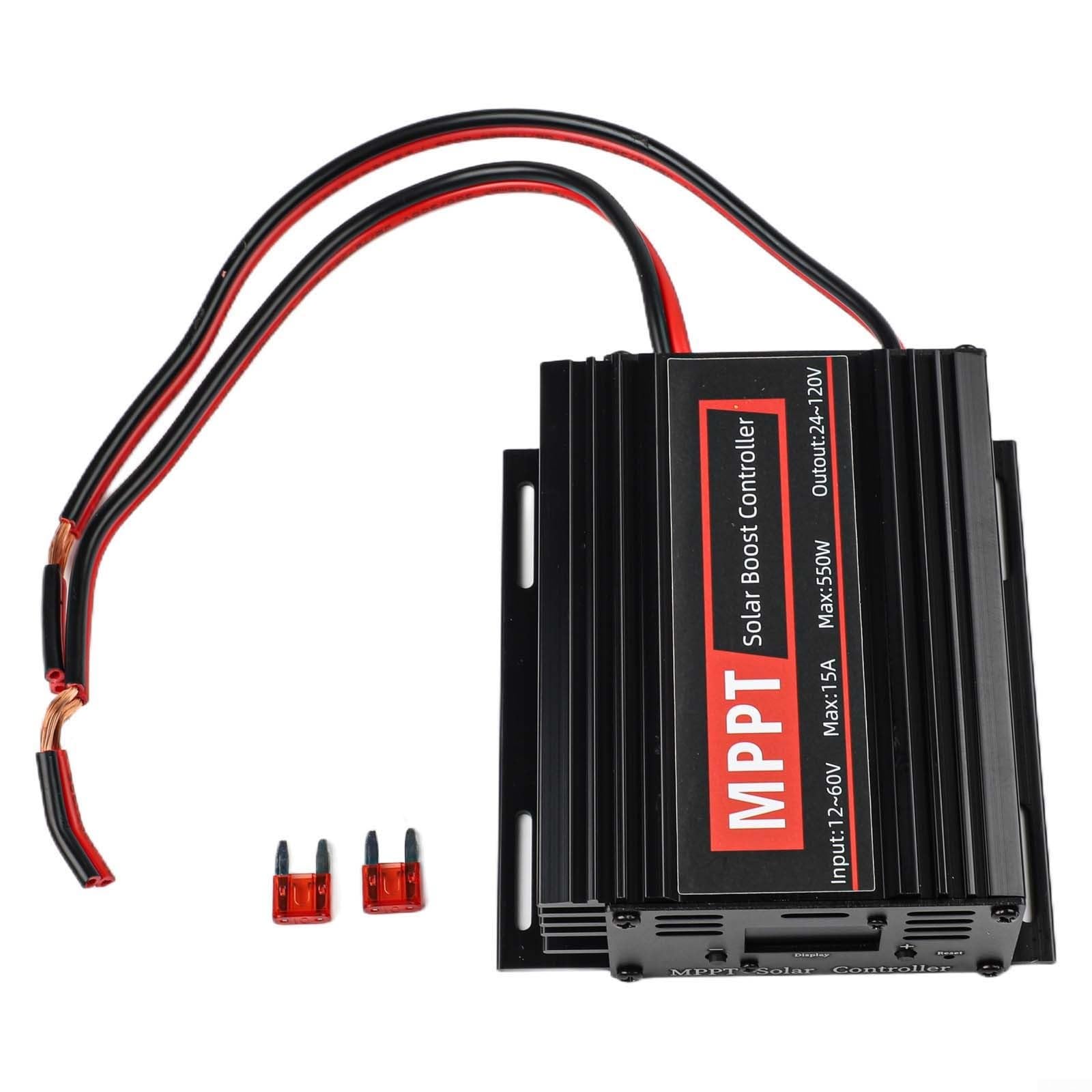 MPPT Solar Laderegler 15A Boost Controller 550W für 24V-88V Systeme mit für oled Display und Lüfter