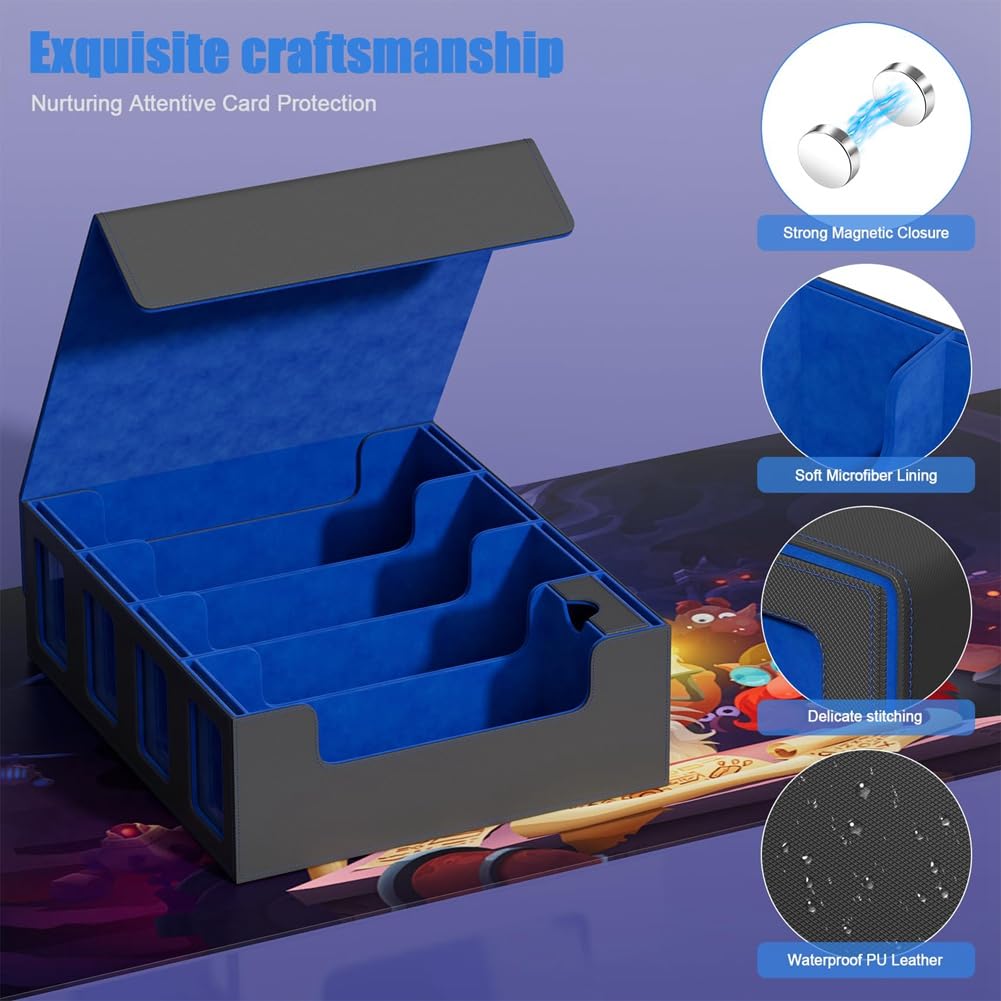 Trading - Scatola magnetica per carte di credito, colore: Nero/Rosso