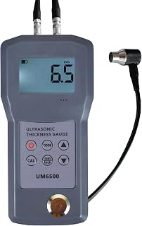 Ultrasonic Thickness Gauge Thickness Tester Meter Thickness Measurement with Range 1.0mm-245mm/steel,cast Iron,Aluminum,red Copper,PVC,Gray cast Iron,etc.