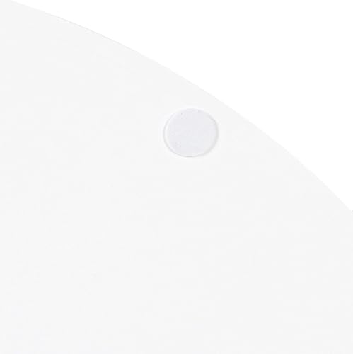 Miniatura 8 de Kate and Laurel Lipton - Bandeja redonda moderna, 15.5 pulgadas de diámetro, color blanco y plateado, bandeja decorativa para almacenamiento y