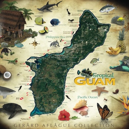 Carnet vierge Guam tropical pour dessiner et écrire en voyage
