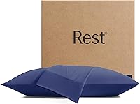 Vista 12 de REST® Evercool®+ Fundas de almohada refrescantes estándar, 2 fundas de almohada para piel sensible, tela con infusión de plata para un sueño
