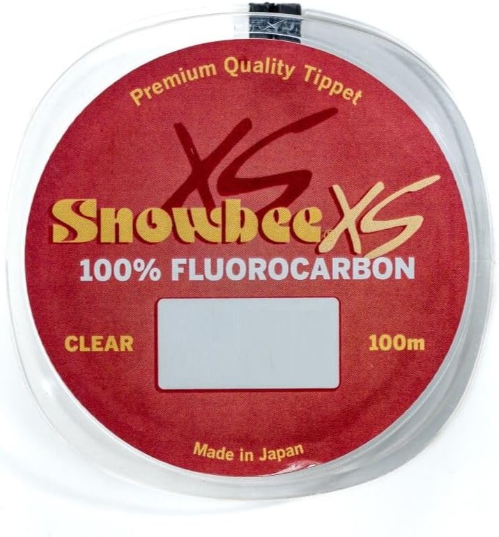 Snowbee XS Fluorocarbon Clear Leader – 100 m, 0.28 mm / 12 lb (5.5 kg), Ultra‑Low Stretch Japanese Fluorocarbon, Clear Invisible Finish