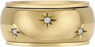 Fossil レディース SADIE SHINE BRIGHT ゴールドトーン ステンレススチール フィジェットバンドリング JF04835710
