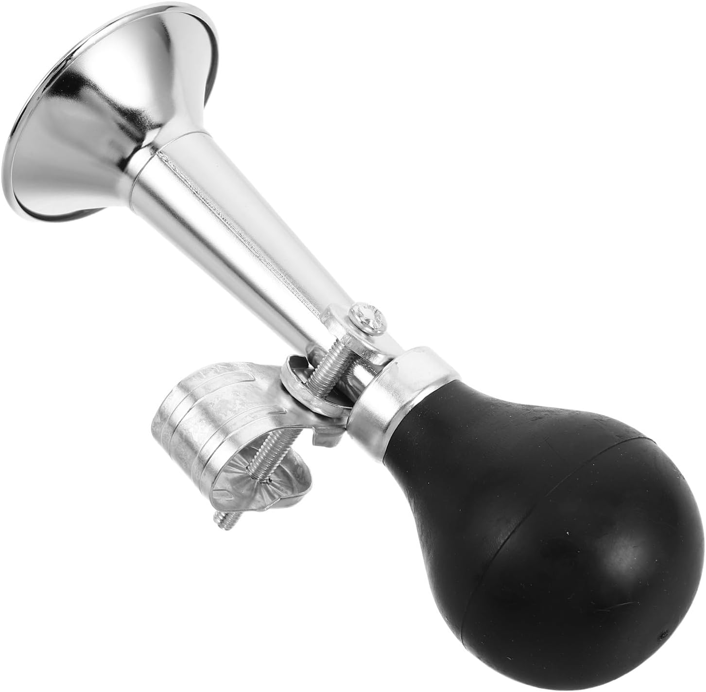 VICASKY Bicycle Air Horn Metal Bugle Loud Safety Horn for Mountain Bikes 5-inch Black Cycling Accessory Suitable for Adults and Outdoor Riding