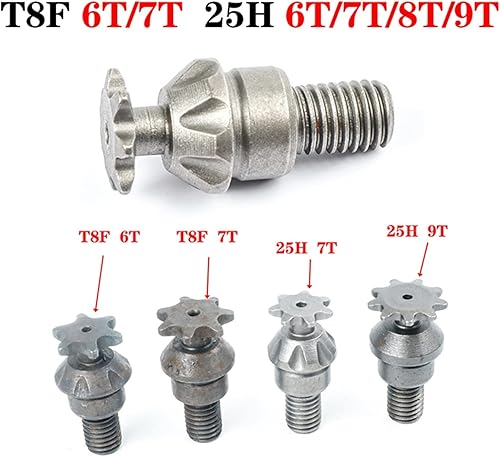 Miniatura 2 de Caja de engranajes de tambor de embrague de 47 cc, 49 cc, 25H, 6T, 7T, 7T, 7T, dentada de cadena delantera, compatible con motor de 2 tiempos,