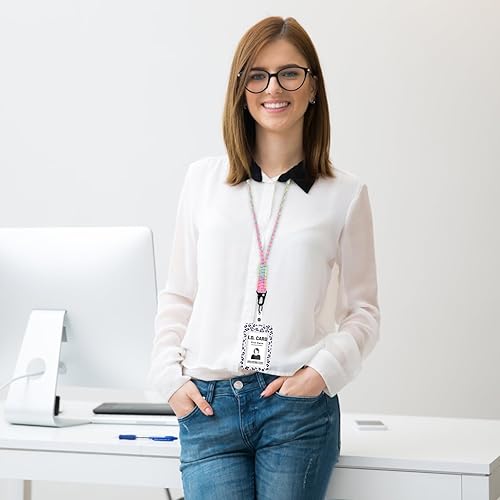 Miniatura 2 de Ouligay Llavero de cuerda de paracaídas, resistente trenzado, para llaves, tarjetas de identificación, cámara, teléfono