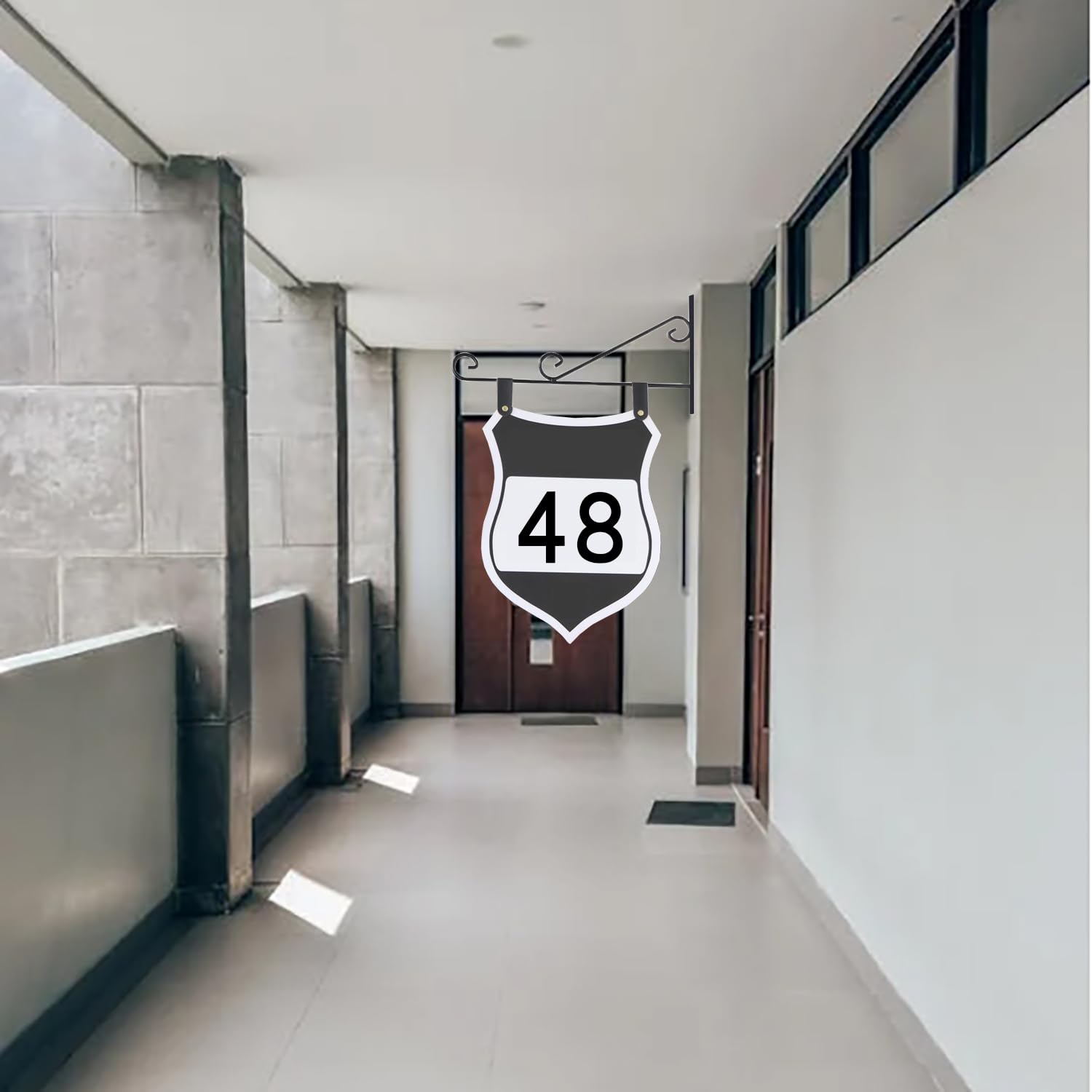Letrero de Dirección Personalizado Con Soporte de Pared, Placas de Acrílico Para Dirección Casa, Letrero Dirección Con Tornillos, Letreros Colgantes Metal Para Casa, Agregar Texto de Doble Cara