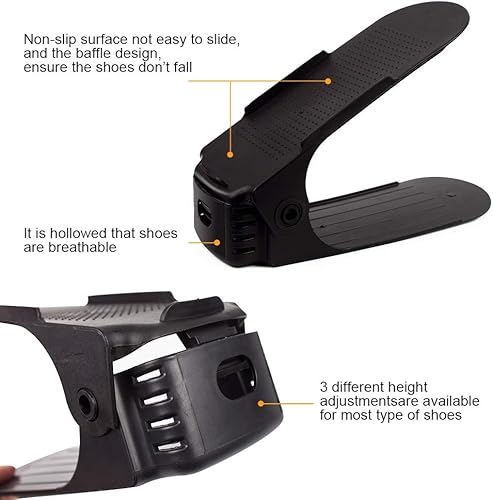 Miniatura 8 de ZXD ZHEXUNDIAN - Organizador de zapatos ajustable y duradero, ranura de soporte para zapatos, ahorro de espacio para armario, armario, zapatero de