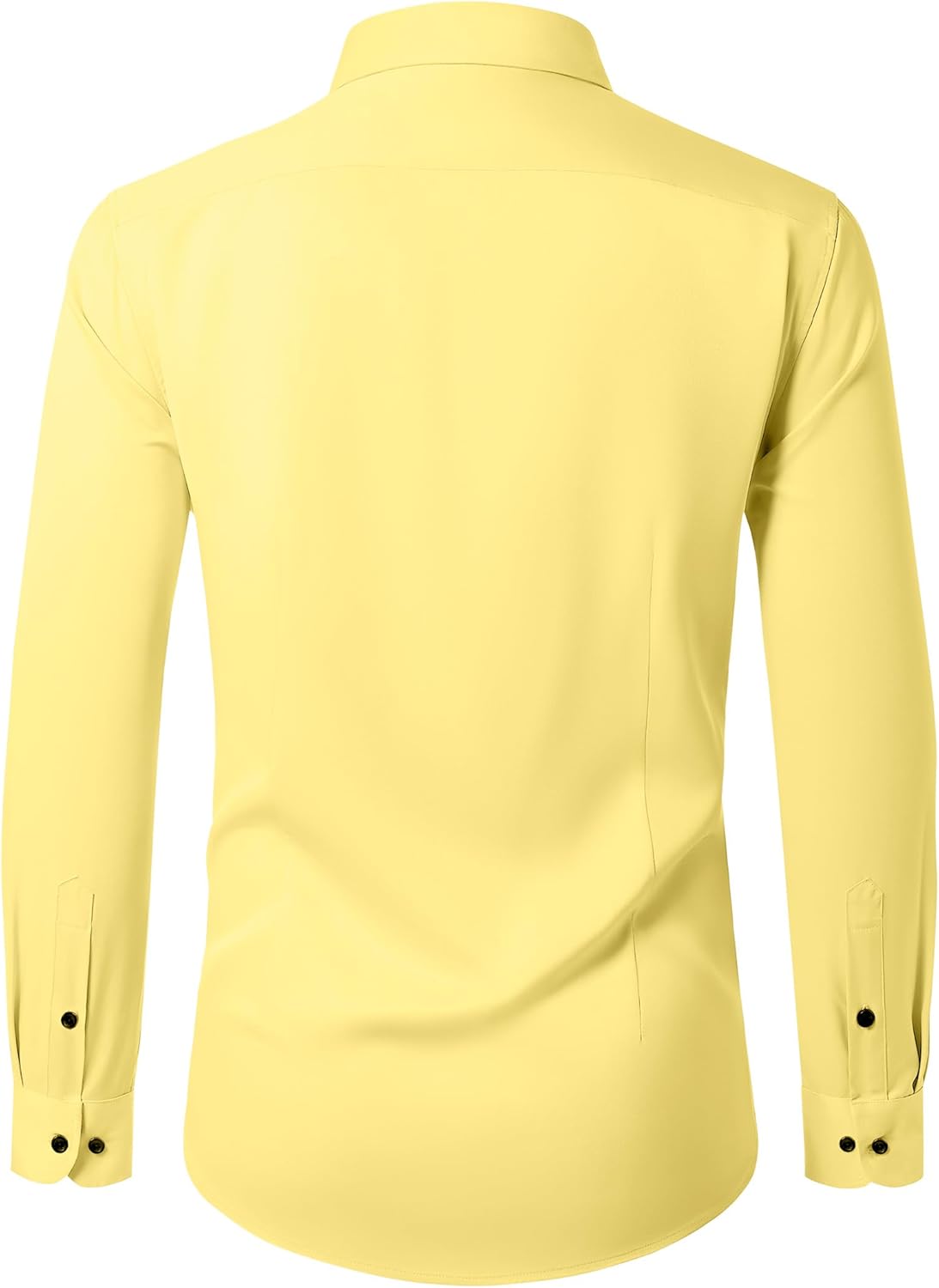 Men's Dress Shirts Long Sleeve Stretch Wrinkle Free Wedding Formal Business Button Down Shirt - Image 2