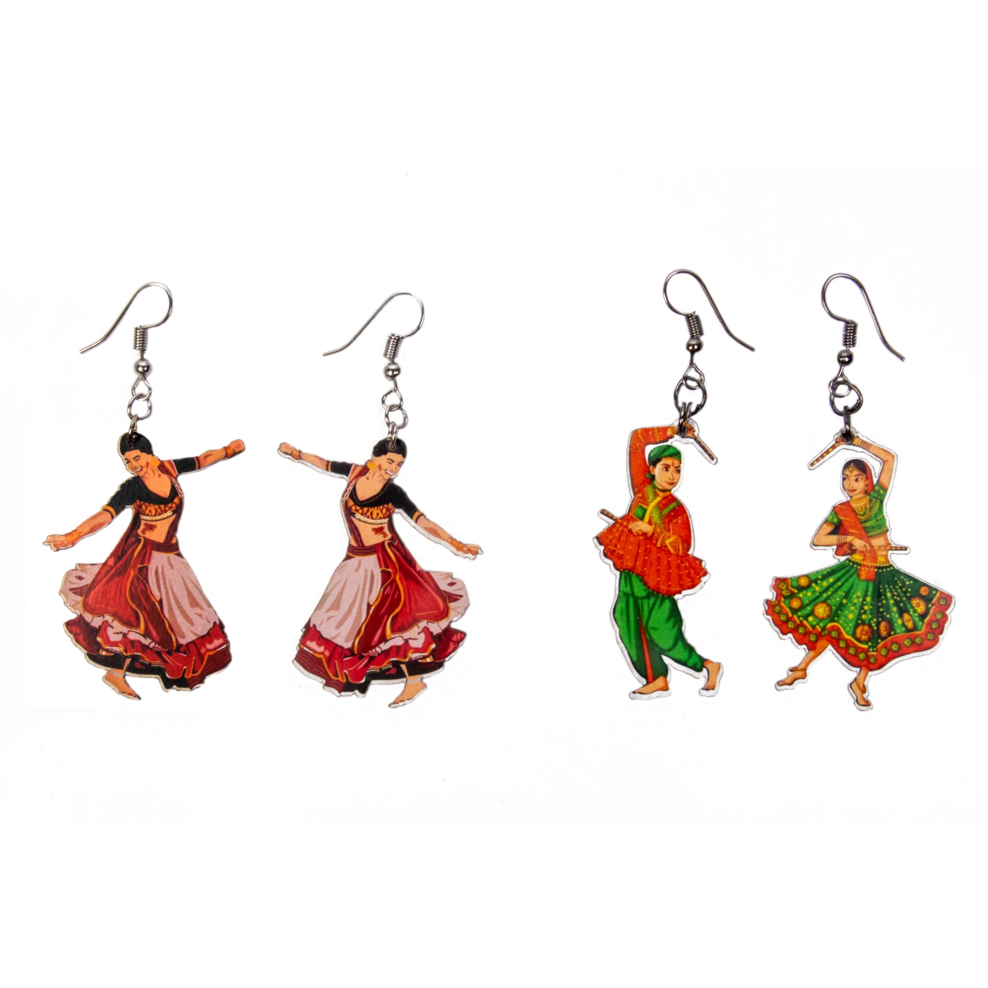 Feyre Navratri Earrings Latest Stylish Alloy Earring for Women Pack of 2 | Multicolor (B0DCW3QSH1) Amazon Price History, Amazon Price Tracker