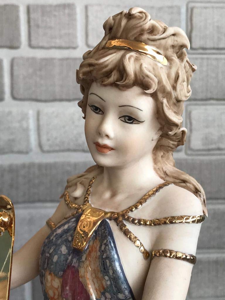 Amazon.com: Sabadin Vittorio Lady Harp H 41 cm/H 16.4 in Porcelain