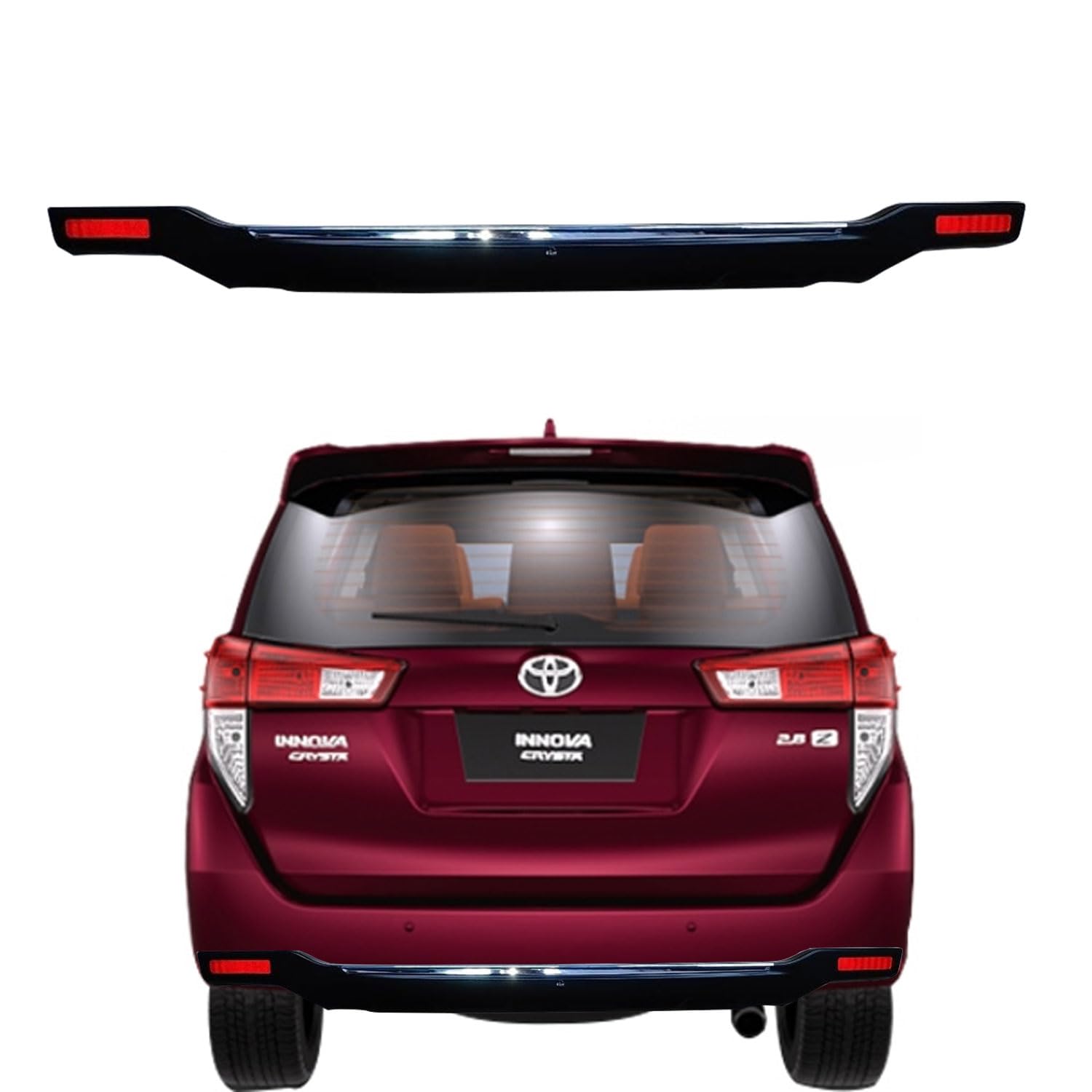 Auto Pearl ABS Car Casio Rear Crash Guard with Fitting Kit | Reflector ...