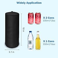 Vista 2 de KENOBE Paquete de 2 bolsas de golf aisladas con correas para el hombro, estuche portátil para campamento, impermeable, suave, compacta, para cerveza