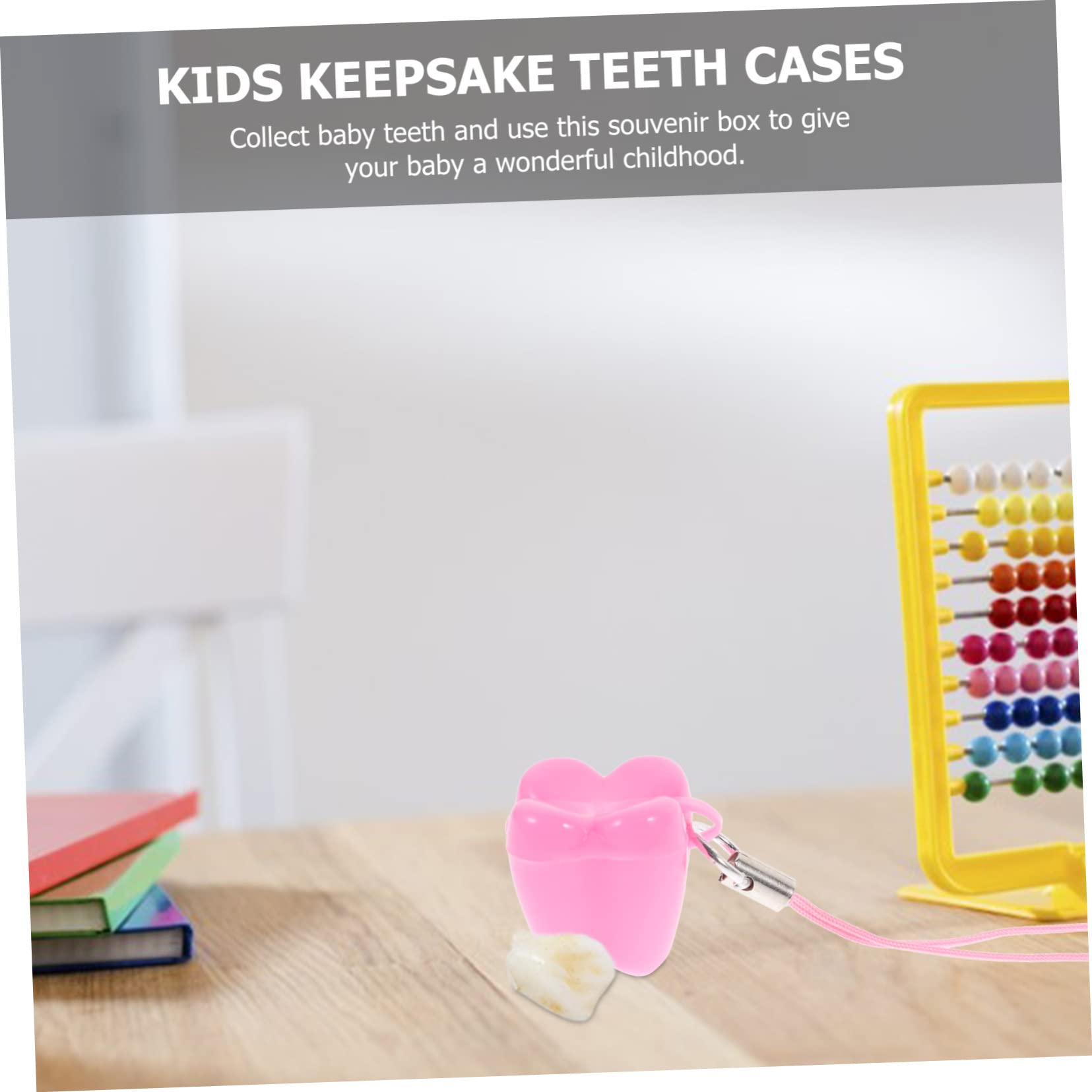 BRIGHTFUFU 50pcs Tooth Container Durable Keepsake Box for First Lost Teeth Colors Chic Design for Boys and Color