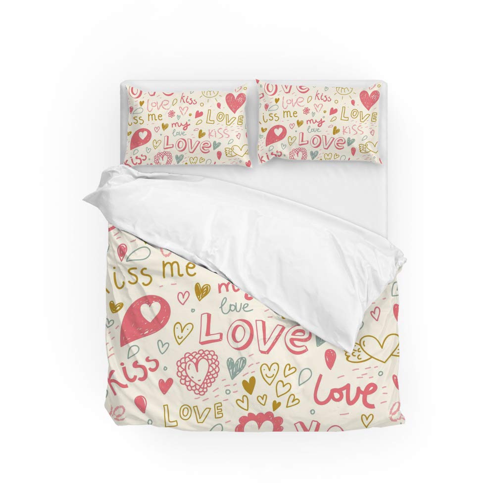 Parure de lit pour chambre d'étudiant Long Twin au motif tableau à dessin