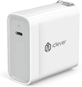 iClever 45W USB Type C Power Delivery 2.0 Wall Charger for MacBook 2015/2016, iPhone XS/XS Max/XR/X/8/8 Plus, Nintendo Switch, Samsung S9/S8/S7, Pixel C, Moto Z, Huawei Mate 10, Mate Book and more