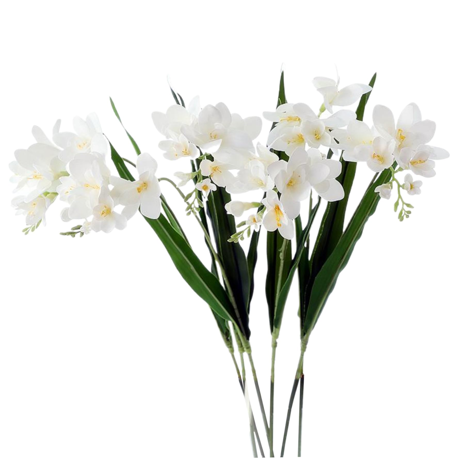 Fleurs artificielles Freesias plastique fausses fleurs de 65cm fausse plante mariage maison