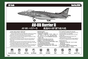 その他 Hobby Boss AV-8B Harrier II Large Scale! HobbyBoss 1:18 McDonnell Douglas AV-8B Harrier