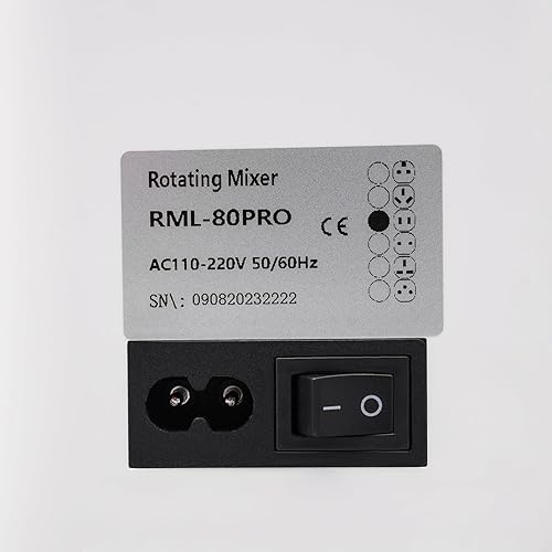 Miniatura 4 de Mezclador giratorio de laboratorio, mezclador de tubos, oscilador de paletas, velocidad ajustable, mezclador de tubo químico de 20-80 rpm, para