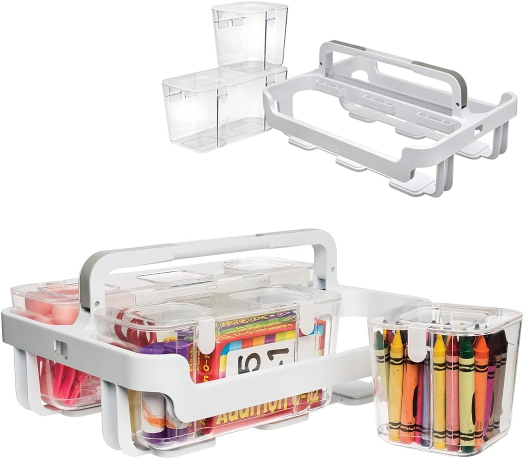 Deflecto 29004CR 390 x 305 x 395 mm Stackable Caddy Organizer - White