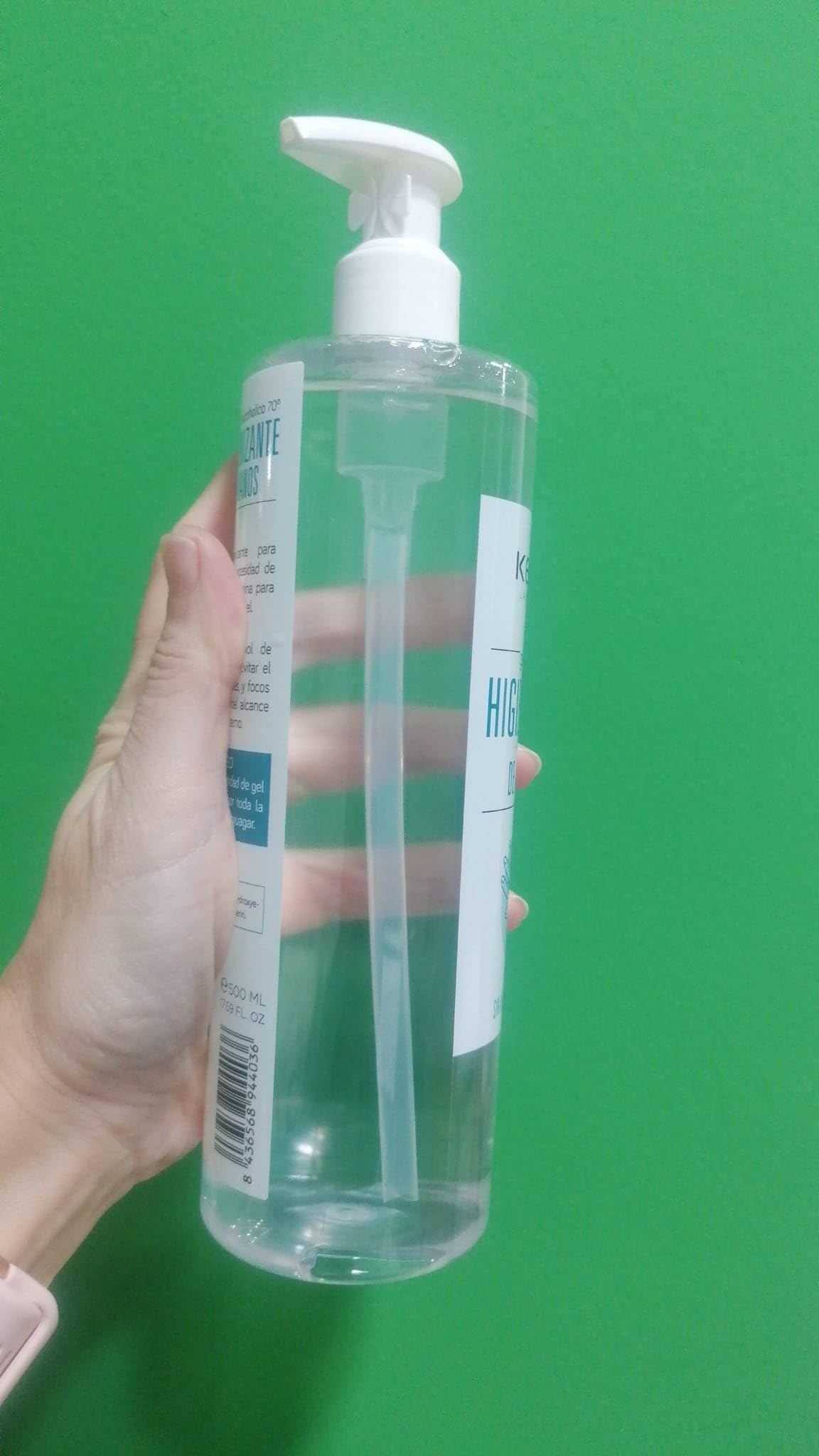 GEL ALCOHÓLICO 70º HIGIENIZANTE DE MANOS 500 ml