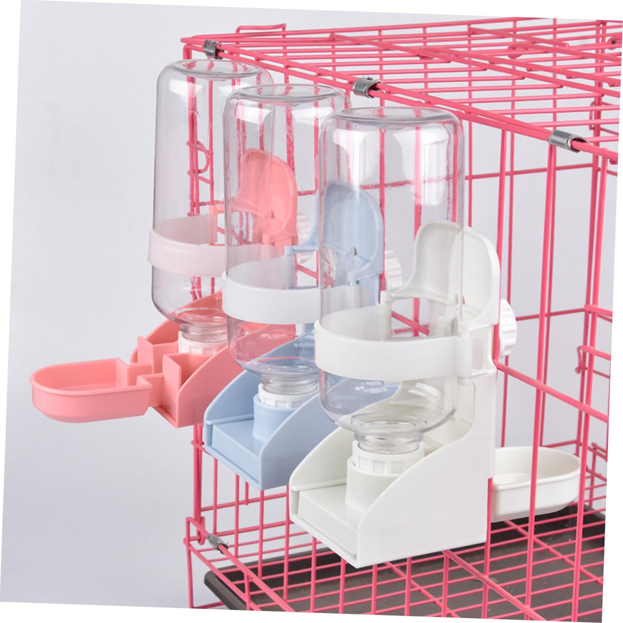 Beavorty 2 Hasen Wasserflasche Aufrollen Hamster Wasserflasche Aufhängen Hamster Trinkbrunnen Trinkflasche Haustier Haustier Futterspender