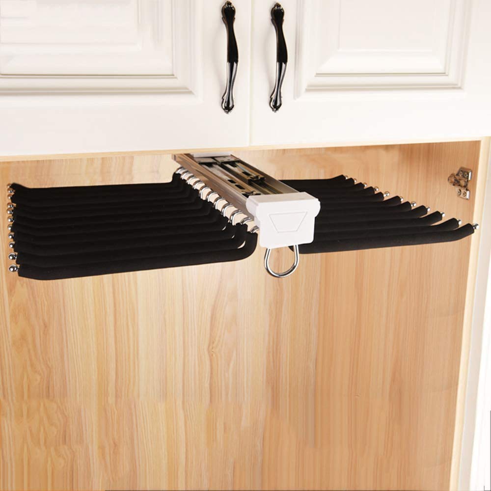 MANG Ausziehbare Hosenbügel Hängestange Hosenhalter Kleiderschrank Kleiderbügel Für Jeans/Hosen/Krawatten Organizer Rack Platzsparend