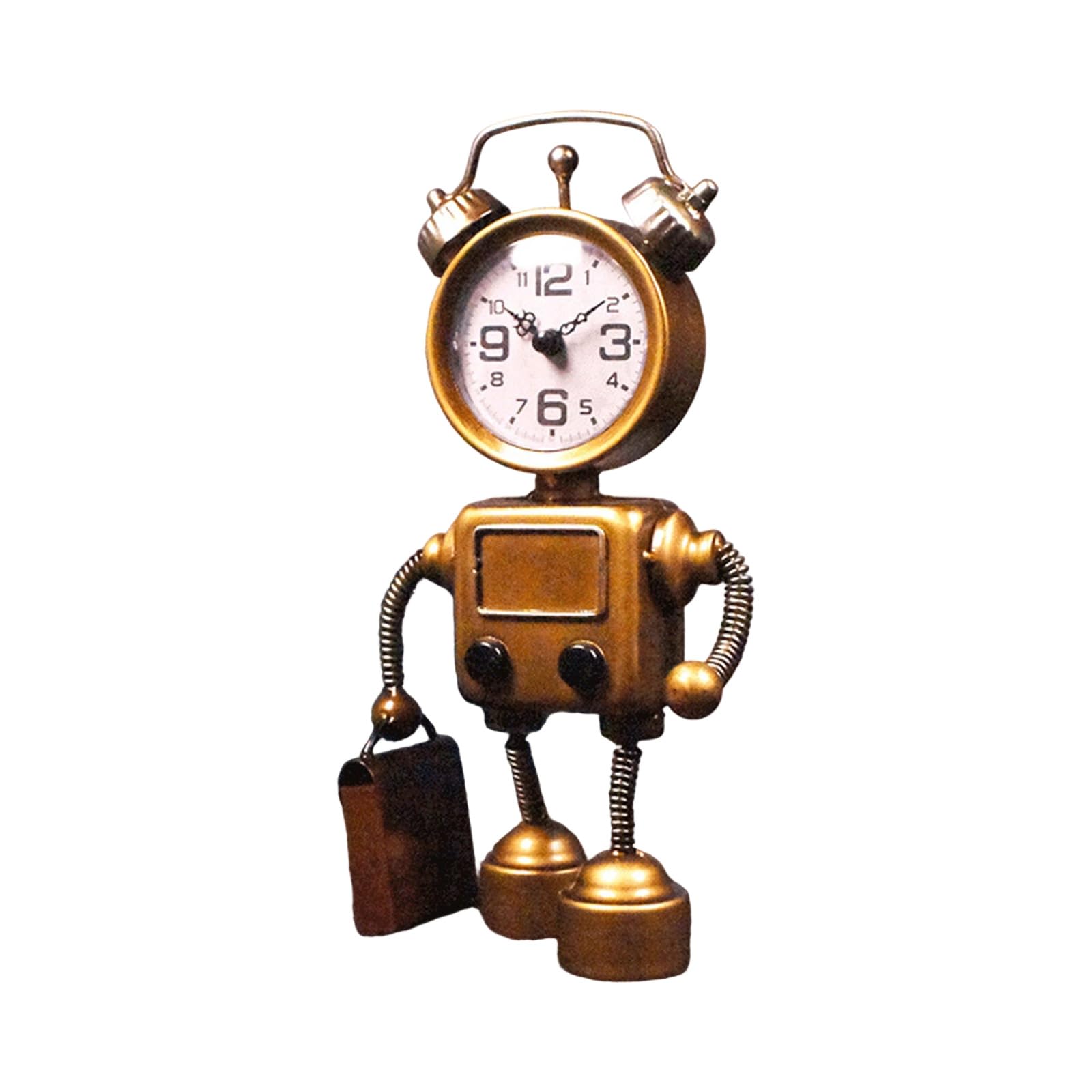 Tsophreniq Farmhouse Table Clock Decorative Analog for Living Room Shelf Decorations Decorative Table Clocks for Living Room