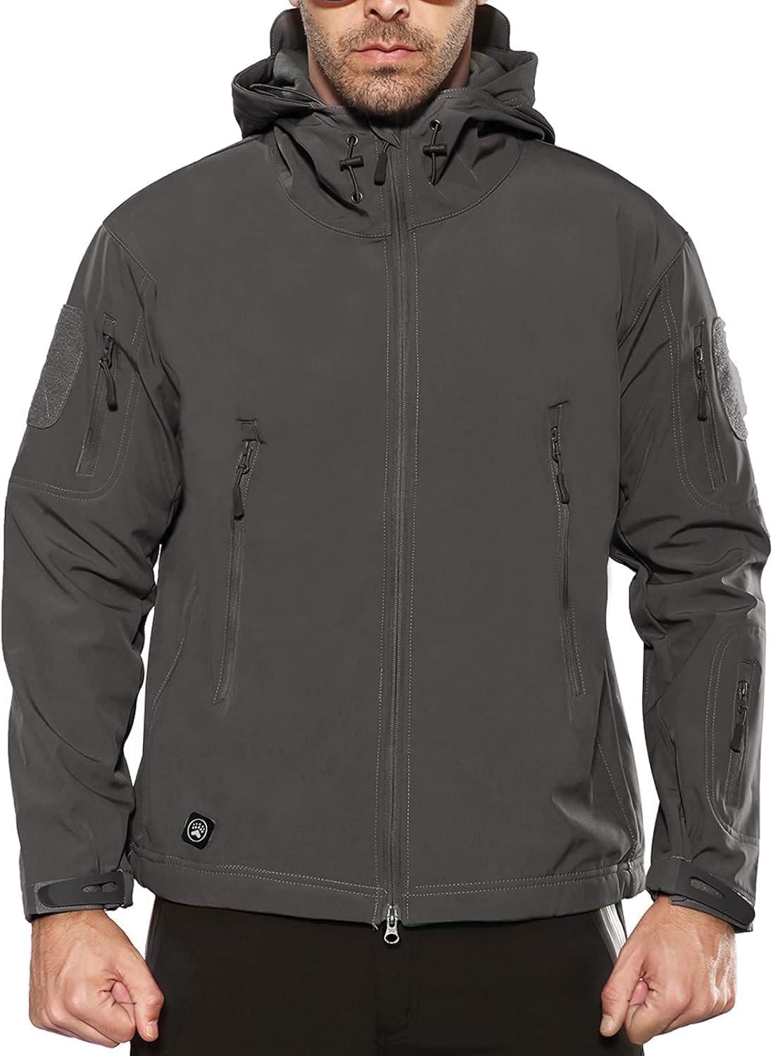 – Men's Outdoor Waterproof Soft Shell Hooded Military Tactical Jacket