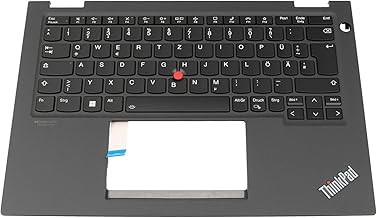 Lenovo Original 5M11C18715 Keyboard incl. DE Case (German) Black/Grey with Backlight and Track Point (No WWAN) for ThinkPad Yoga X13 Gen 2 (20W8/20W9)