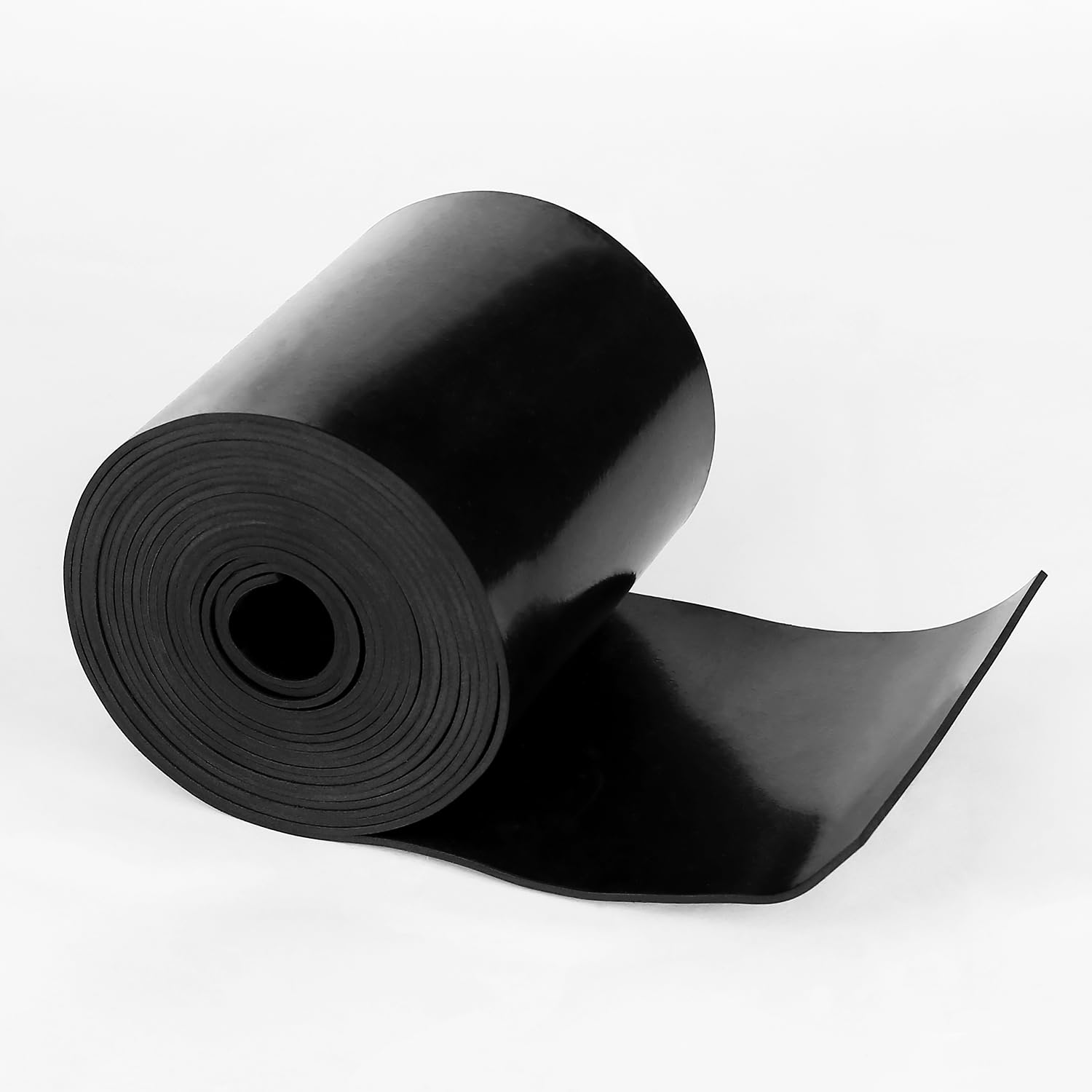 WochiTV Solid Rubber Strips Rolls, 4" Wide x 1/16" Thick x 120" Long Neoprene Rubber Sheets Perfect for DIY Gasket Material, Sealing, Liner, Shield,