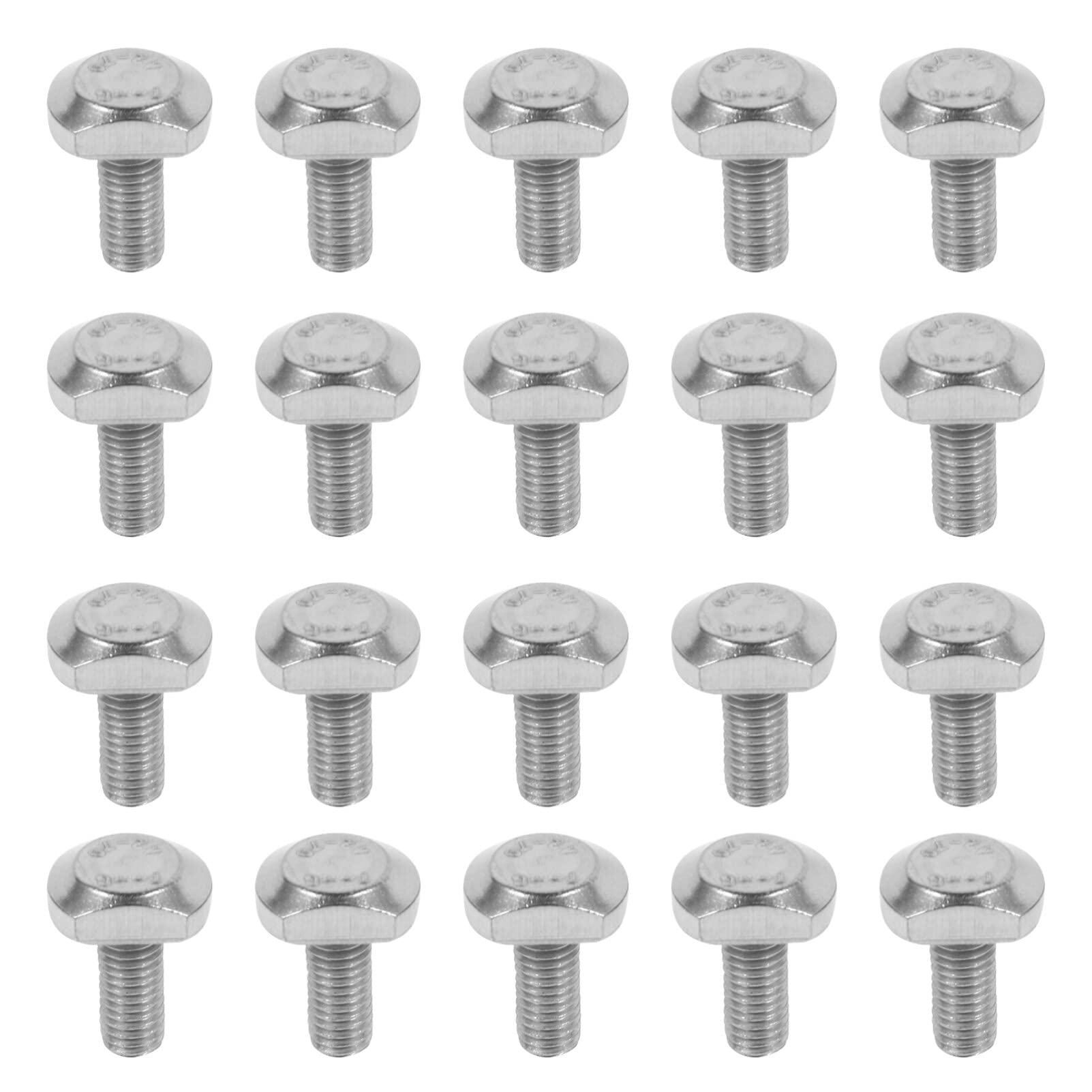 TEHAUX M5 T Screw, 304 Stainless Steel Bolt T Screw T-Slot Bolts For Fastening Connection Of Industrial Machinery Equipment T-Slot Aluminum Profile, 24pcs