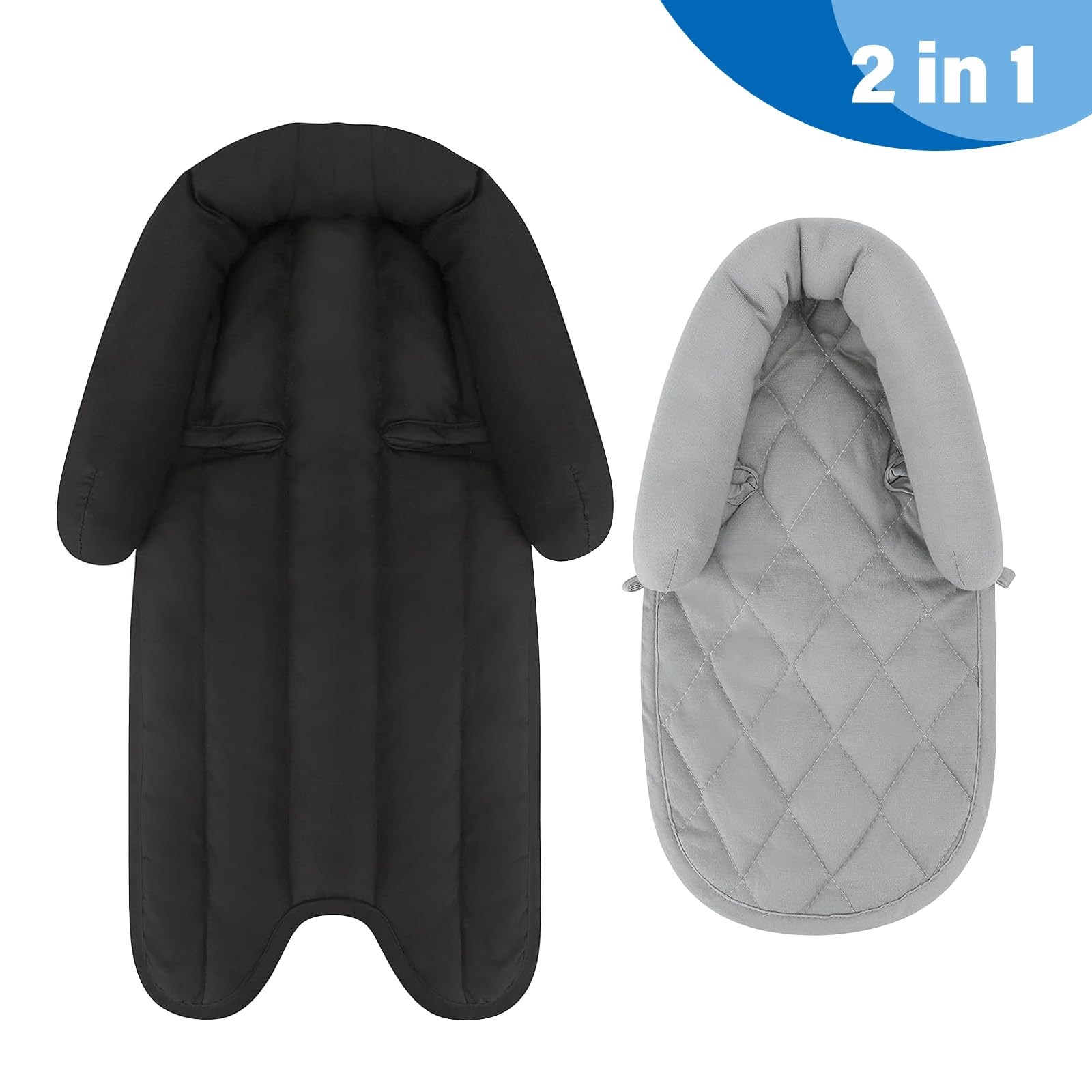 2 In 1 Baby Sitzverkleinerer, Autositz Kissen, Hochstuhl, Kinderwagen, Babyschale