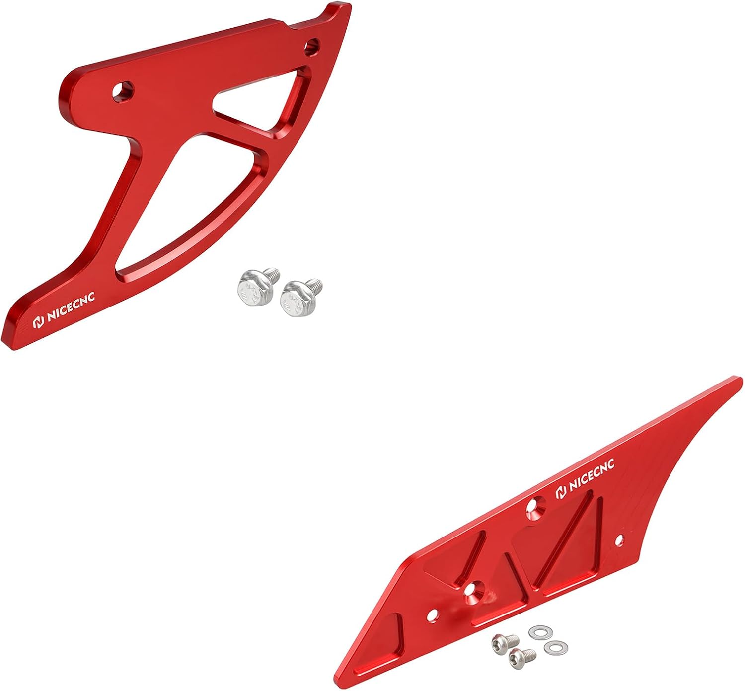 NICECNC Motorcycle Caliper Guard Rear Brake Disc Guard + Rear Chain Guard Protector