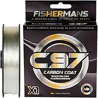 Linha de Pesca Monofilamento Fishermans C97-300 Metros – Camuflagem Extrema sob a Água, Textura Soft de Baixa Memória, Nylon Transparente de Alta Performance