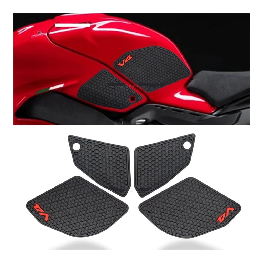 Tank Pad Protector for Panigale V4 V4S /SP2 2022 Side Fuel Tank Pad Sticker Rubber Tank Pad Sticker