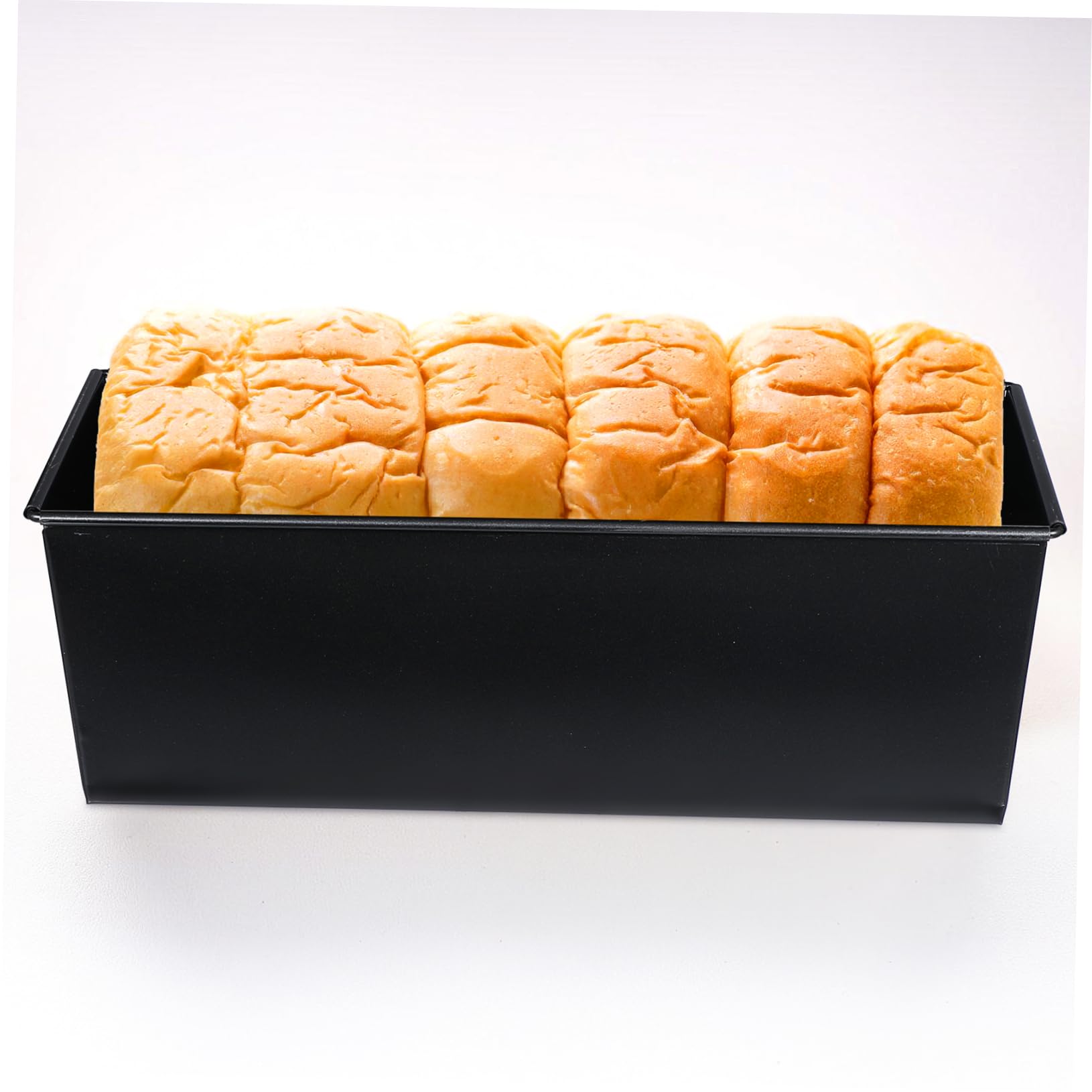 Alipis 5löcher Loaf Pan Mit Deckel Antihaft-brotbackform Für Toast Und Brötchen Belüftungslöcher Für Zuhause Geeignet Für Backofen Schwarz Langlebiges Karbonstahlmaterial