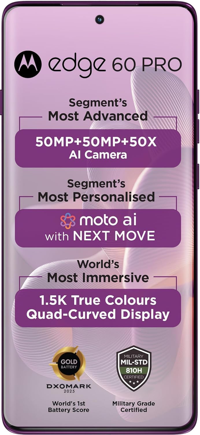Amazon.com: Motorola Moto Edge 60 Pro 5G Ai (Tmobile Mint Tello
