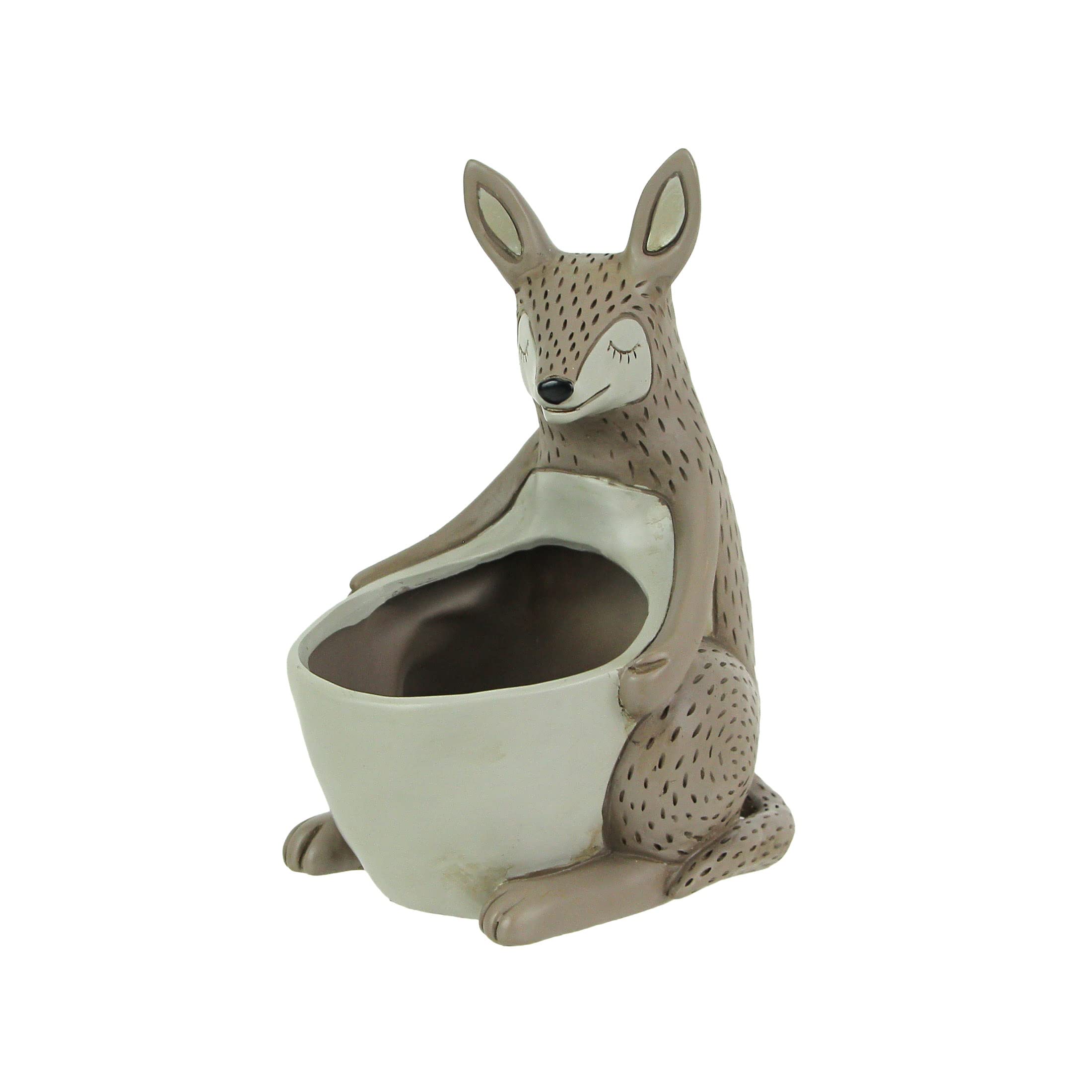 Allen Designs Roo D2117 Pot de fleurs en résine design kangourou original de 20 cm