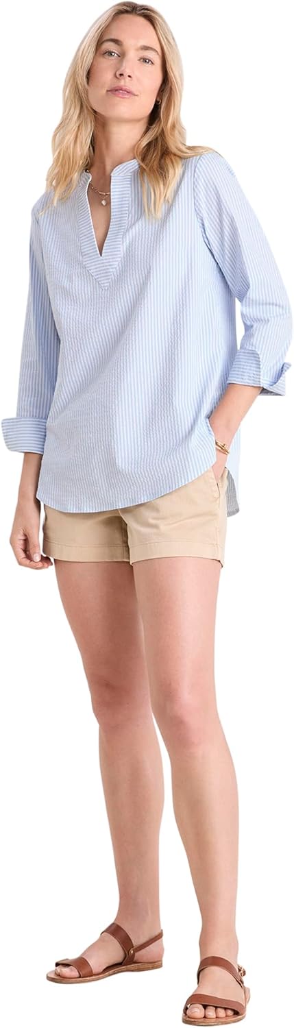 Vineyard Vines Womens Harbor Seersucker Savannah Popover - Image 4