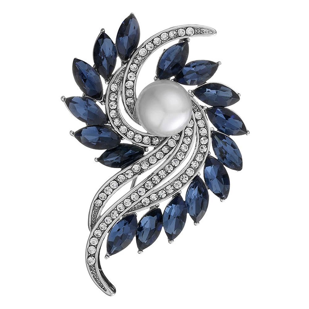 CCAIPURhinestone Butterfly Brooch Ballerina Brooch Fashion Flower Brooch for Women Metal