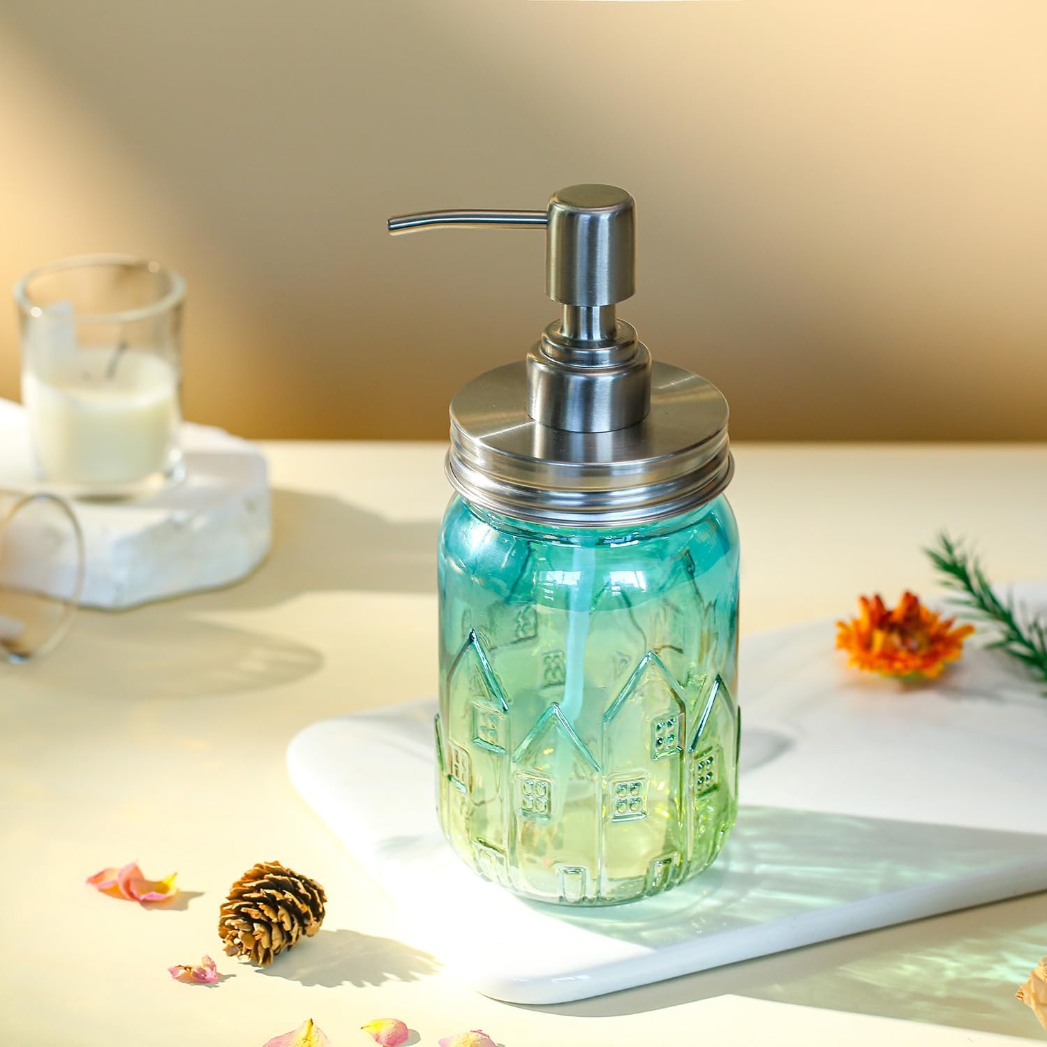 YunNasi Soap Dispenser with Pump Refillable