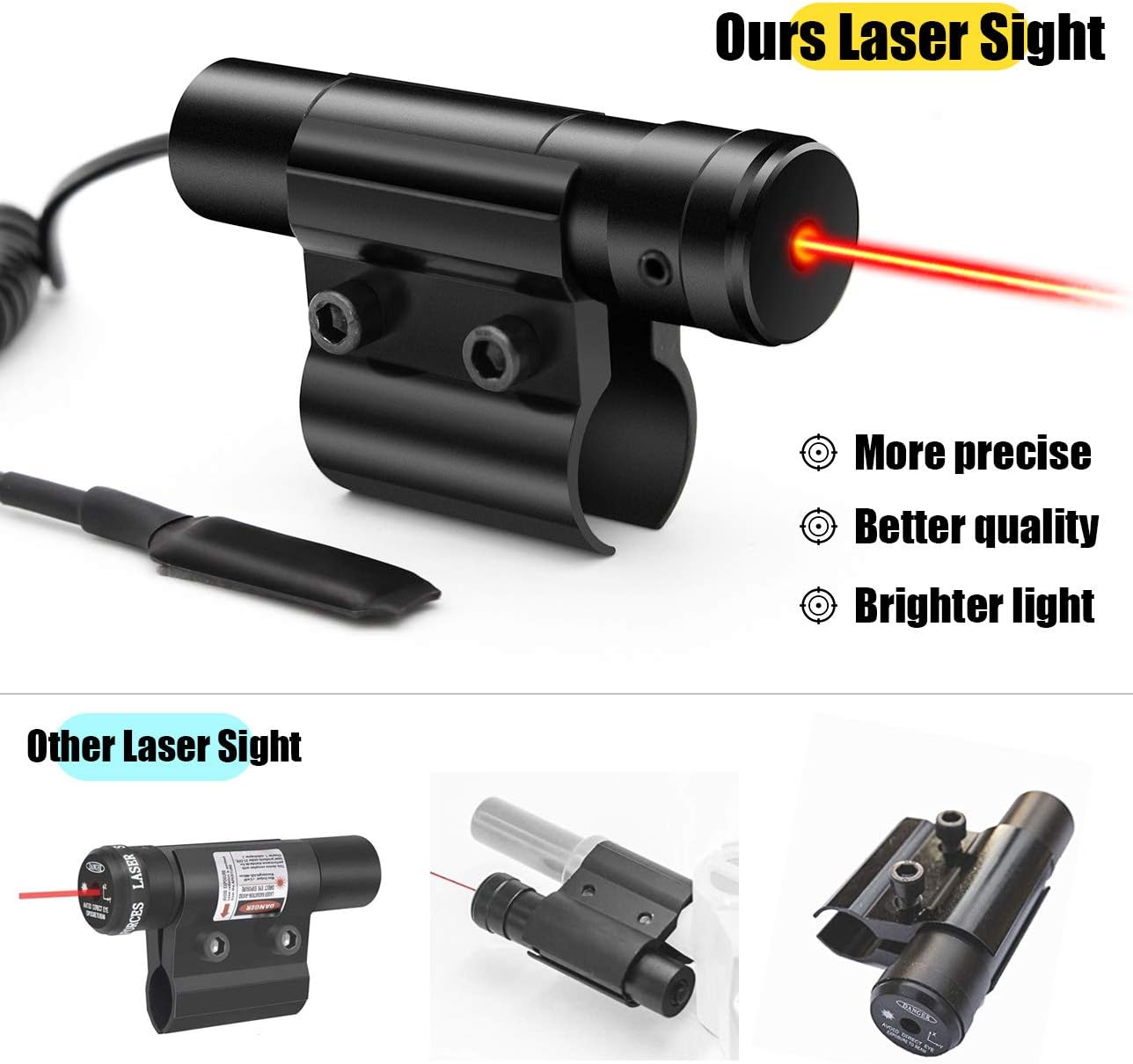 Insect Salt Gun Laser for Bug Salt 2.0 and 3.0, Insect Eradication Airsoft BB Pump Add-On Accessories