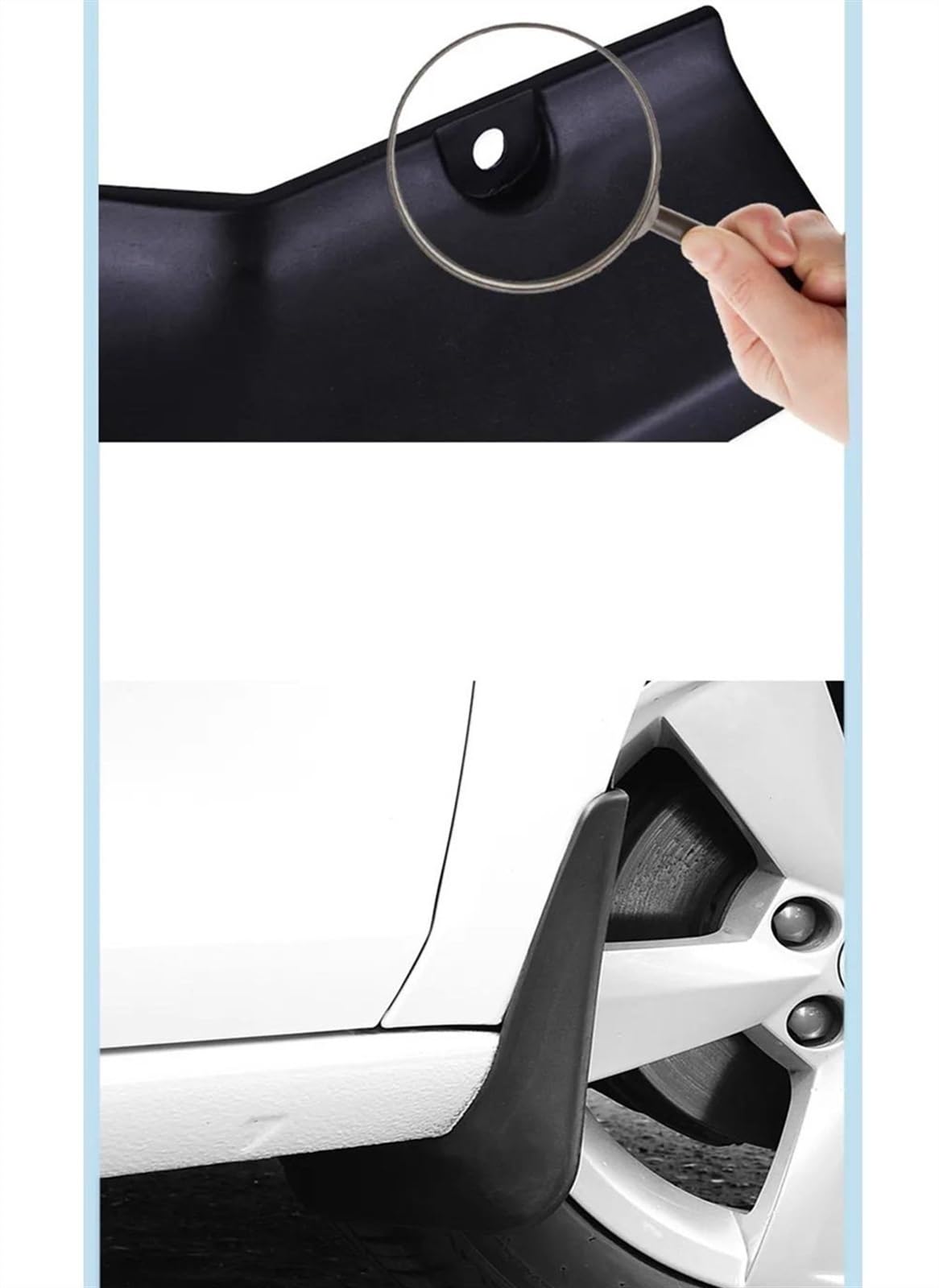 4 Parafanghi Paraspruzzi Per Peugeot 308 Hatchback (2014-2017), Kit Anteriore E Posteriore Con Viti