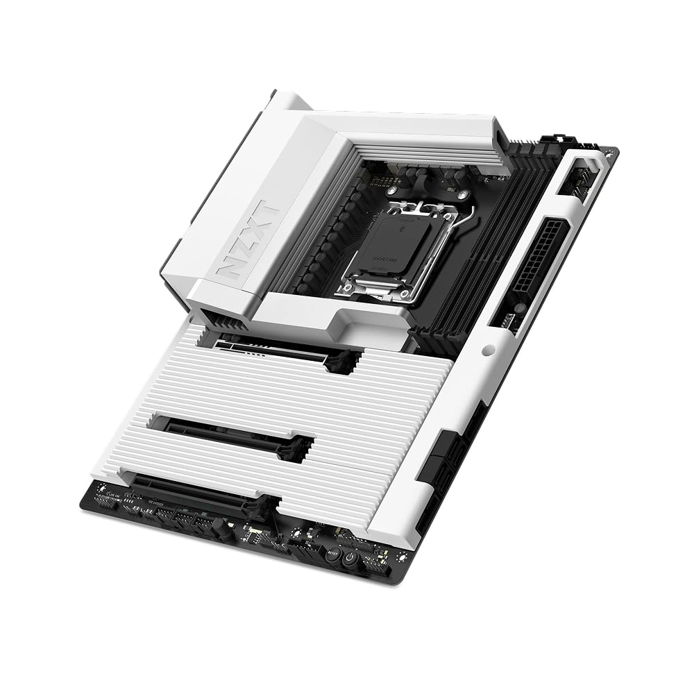 NZXT N7 B850 - Carte Mère AMD B850 AM5 ATX - Blanc