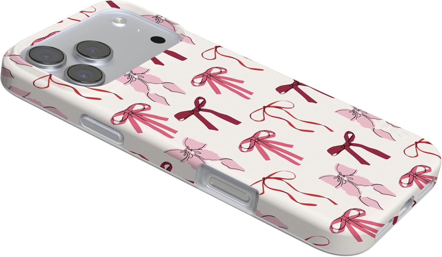Casely iPhone 17 Pro Case | Lover Girlie | Pink Bows | Compatible with MagSafe | Classic Ultra Slim Design